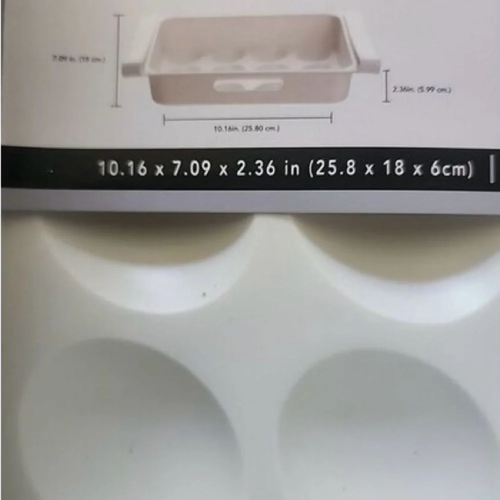Set of 2/ new Essentials White Egg Holder Shelf G8